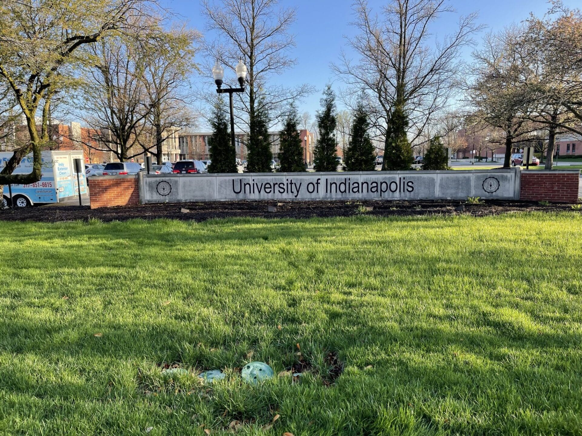 University Sign Before